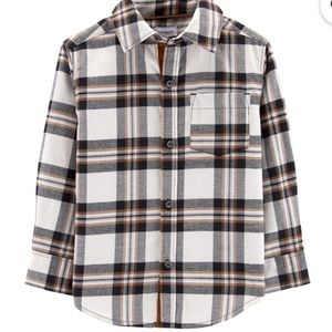 Carter’s Toddler Plaid Twill Button-Front Shirt